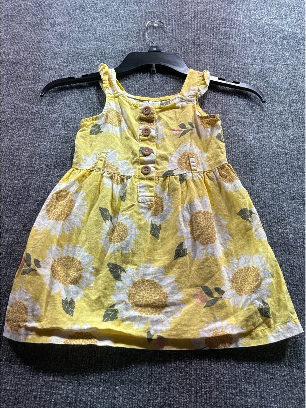 Carter's Toddler Girls' Yellow Sunflower Print Dress 3T